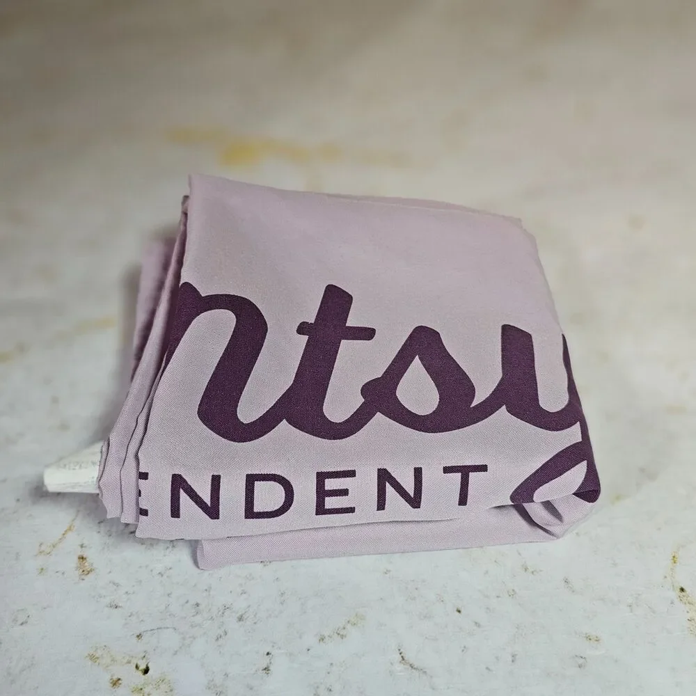 Scentsy Independent Consultant Tablecloth 60x60 Display Cloth Purple Logo EUC